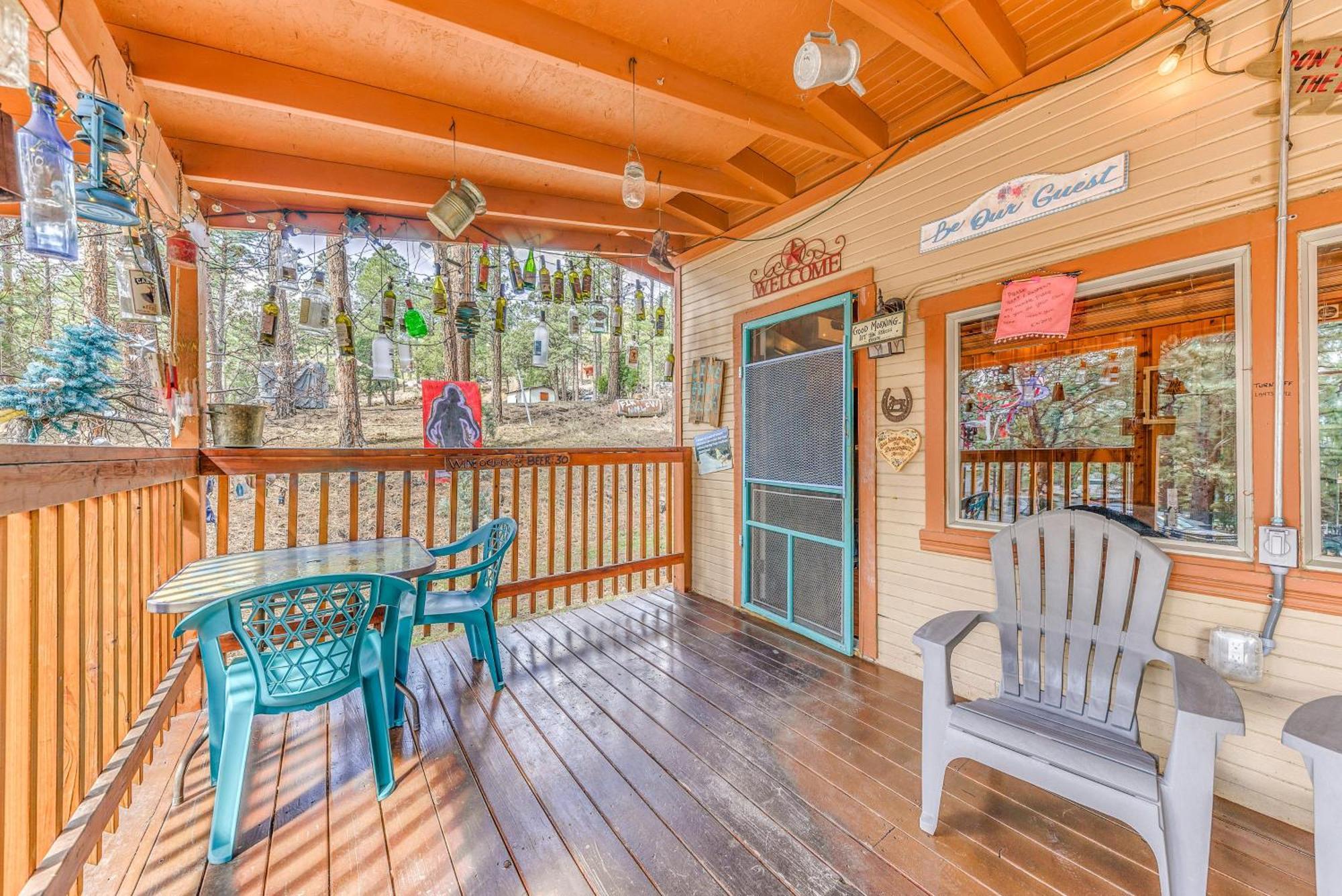 Ruidoso Cabin With Hot Tub - 2 Mi To Grindstone Lake 외부 사진